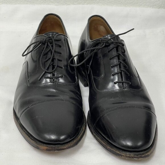 Johnston & Murphy Mens 9 1/2 9.5 D  22-02981 Melton Black Dress Cap Toe Oxfords main image 5